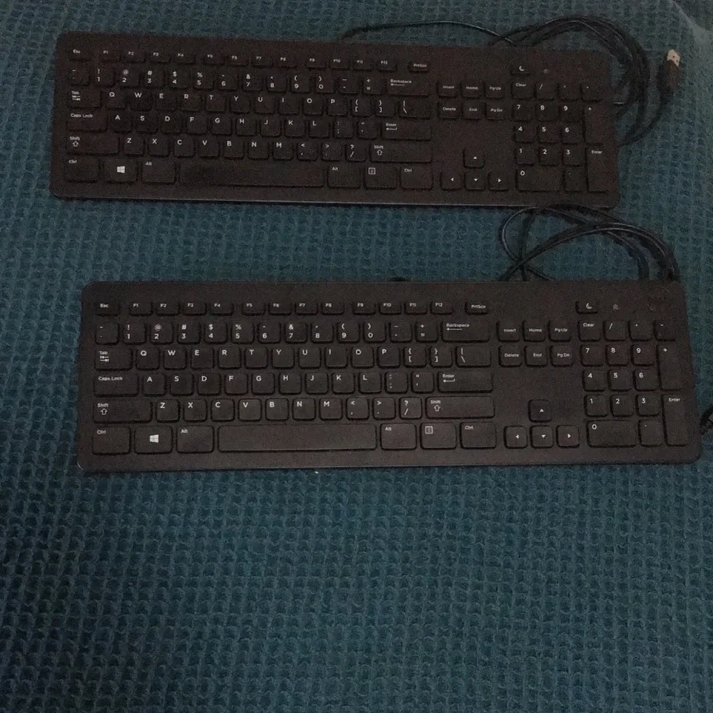 One Dell keyboard and one mouse black bundle